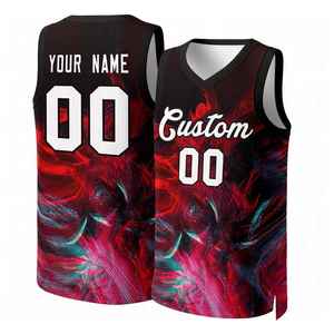 Ropa Deportiva Personalizable de Primera Calidad, Secado Rápido, Transpirable, Antibacteriana, Jersey de Baloncesto Personalizado sin Mangas para Unisex - Product Image 6