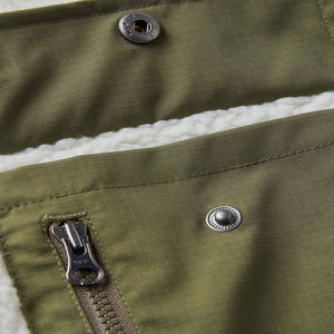 Veste en polaire sherpa épaisse et chaude pour l'hiver, col montant décontracté, coupe-vent, respirante, 4 poches pour homme - Product Image 3