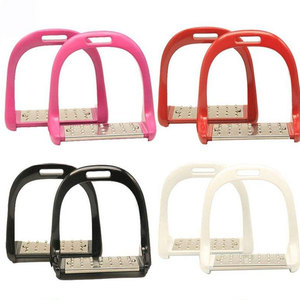 Solid Veterinary Riding Supplies Pair Horse Aluminum Safety Stirrups ARMANDIOUS INDUSTRY Model T4 49 Various Colors Anti-Slip - Product Image 4