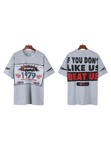 Nouveau T-shirt américain pour homme, style hip-hop vintage, à manches courtes amples, respirant et lavable, pour le marché international. - Product Image 5