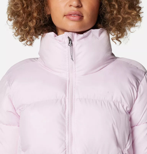 Women's Stand Collar Down <b>Jackets</b> <b>Cropped</b> Style <b>Puffer</b> Coat OEM ODM Custom Made Winter Women's Outerwear Customized - Product Image 5