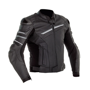 High Quality Men Biker Leather Jacket Abrasion Resistant Protective Motorbike Gear Wholesale Supplier Custom Branding Available - Product Image 1