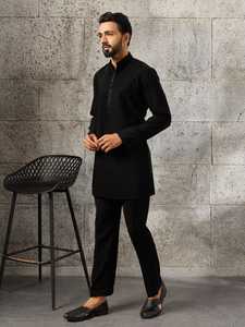 Ensemble kurta et pantalon pour homme de qualité supérieure, tenue traditionnelle indienne pour mariage, festival, fête et occasions spéciales - Product Image 4