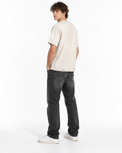 T-shirt Homme Oversize 300 g/m² en Coton Pur Délavé, Coupe Boxy à Épaules Tombantes, Impression Personnalisée - Product Image 4