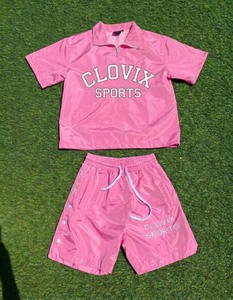 Ensemble veste et pantalon coupe-vent léger et imperméable, logo personnalisé, ensemble de survêtement pour sports de plein air et entraînement - Product Image 1