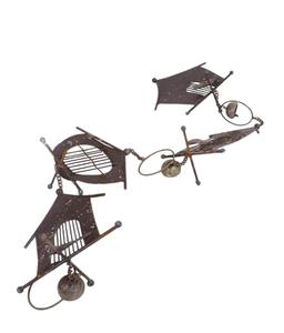 Guirnalda de Flores Navideña para Exteriores, Multicolor, Ecológica, Moderna, de Metal, con Campanas, Personalizable, de Sting Bell Supplies - Product Image 2