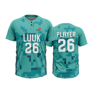 Camisetas de Béisbol Personalizadas con Nombre de Equipo y Logotipo Frontal, 100% Poliéster Ecológico, Absorbentes de Humedad, Manga Corta, OEM ODM - Product Image 6