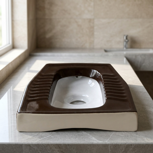 Vistaar Eastern Double White Modern Squatting <b>Pan</b> Bathroom Export Quality Sanitary Ware Toilet From India - Product Image 1