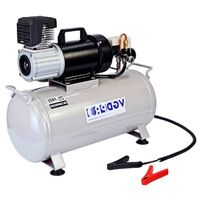 Machine de compression d'air pour camion électrique, camion robuste, sans huile, avec réservoir de 25 litres, 12V DC, résiste aux intempéries
