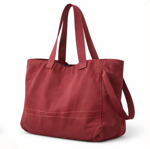 Sac fourre-tout personnalisé COTTON FIELD pour femme, sac de shopping en coton et lin, grand sac de plage à bandoulière pour femme avec poche, design tendance - Product Image 6