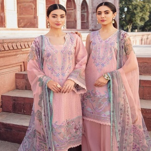 Ramsha Volume ANDAAZ Luxury Lawn Collection Pakistani Indian Shalwar Kameez Trajes Ropa de fiesta formal en tela de césped de alta calidad - Product Image 5