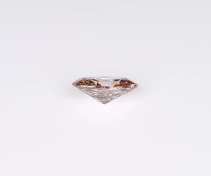Diamant ovale de couleur champagne OM GEMS 3.10 CT, 12.10 x 8.30 mm, diamant cultivé en laboratoire, diamant de couleur fantaisie pour bijoux - Product Image 6