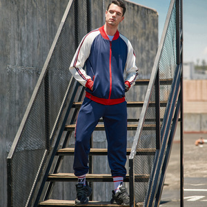 Low Price Men's Zipper-<b>Up</b> Waterproof Eco-Friendly Breathable Nylon/Cotton Winter Sport Tracksuit Training Embroidered ODM - Product Image 3
