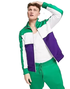 Ensemble pantalon et veste à capuche skinny imprimé délavé à l'acide pour homme, couleur unie, avec poches et fermeture éclair, style automne européen et américain - Product Image 4