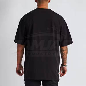 เสื้อยืดโอเวอร์ไซส์คุณภาพสูง แขนสั้น ผ้าฝ้าย 100% สำหรับผู้ชาย ทรงหลวม สกรีนโลโก้ตามสั่ง เสื้อยืดโอเวอร์ไซส์สำหรับผู้ชาย - Product Image 2