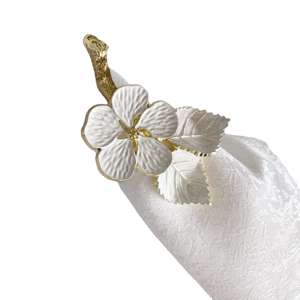 Premium Finish Metal Napkin Rings Eco-Friendly Durable Customizable Design Classic Style for Elegant Table Settings Reusable - Product Image 1