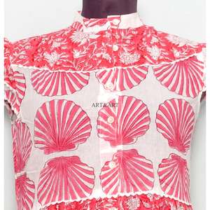 Women's Summer Maxi Dress 100% Cotton Floral Print Eco-Friendly Sweet Party Gown Casual Daily Wear Button Decoration Natural - Product Image 2