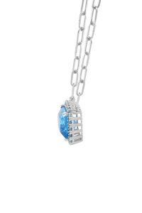Colgante de Topacio Azul en Plata de Ley 92.5 KLSP-50600 - Product Image 4