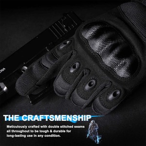 Best Quality Comfortable Leather Motorcycle Racing Gloves New Anti-Slip Long Cuff Carbon Fiber Protection Motorbike Gloves - Product Image 6