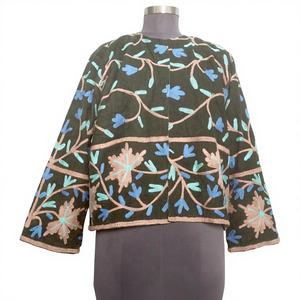 Premium Wholesale Embroidered Cotrise <b>Jacket</b> girls Ethnic Short Coat For Winter Stylish Traditional Outerwear for Womens - Product Image 1