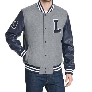 Chaquetas de lona al por mayor, de dos tonos, para invierno, tallas grandes, transpirables, con botones, estilo vintage, impermeables, antibacterianas, para estudiantes universitarios - Product Image 6
