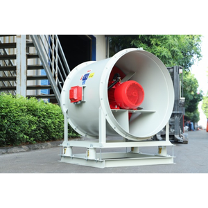 พัดลมแบบแกน ขนาดใบพัด 400-1300 มม. พร้อมฐานรองรับ APL-7-9D สำหรับดูดควันใต้ดิน ขับเคลื่อนโดยตรง โครงเหล็ก SS400 รองรับ OBM - Product Image 1
