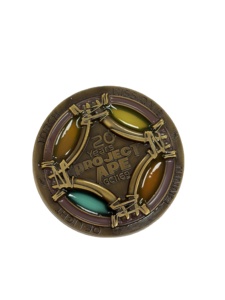 Monedas de Esmalte Transparente Personalizadas con Logotipo, Estilo Anime, de Aleación de Zinc Dorado Antiguo, Fundidas a Presión, Recubiertas de Epoxi, Talla Única, para Eventos, a Buen Precio - Product Image 5