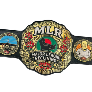 Major League <b>Reclining</b> MLR Championship Belt High-Quality Leather Strap Unique <b>Reclining</b> Design Collectible Belt - Product Image 2