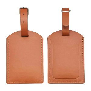 Bulk Supplying Genuine Leather Travel ID Tags Privacy Cover Design High-End Leather <b>Suitcase</b> Accessories LTG-0308 - Product Image 1