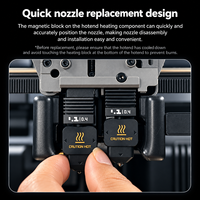 Kit Nozzle Hotend Printer 3D High Flow, Rakitan Nozzle Full Metal 0.2 0.4 0.6 0.8 mm, Upgrade Pencetakan Kecepatan Tinggi