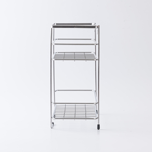 Chrome 2 Tier Wall Mounted Shower Basket <b>Wire</b> <b>Rack</b> Bathroom Storage Holder Rectangular Organizer - Product Image 2