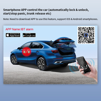 Système d'alarme de voiture EASYGUARD EC012 compatible avec la plupart des voitures à démarrage par clé 12V CC, démarrage/arrêt du moteur à distance, verrouillage/déverrouillage par proximité via application
