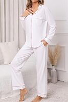 Nouvelle Collection – Ensemble de Pyjamas et Robes de Chambre de Luxe pour Femme en Microfibre de Bambou Éponge, Manches Longues, Coupe Intégrale, Idéal pour la Maison