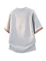 2026 New Trendy Solid Casual Cotton Loose Fit Plus Size Breathable Moisture-Wicking Enzyme Wash Short Sleeve Unisex High Quality