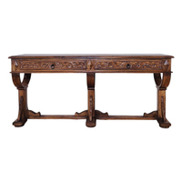 Table console en bois de manguier massif de haute qualité au meilleur prix, idéale pour l'entrée, avec finition naturelle