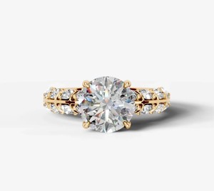 Anillo de Moissanita Corte Princesa, Plata de Ley 925, Chapado en Oro Amarillo, Elegante Anillo de Compromiso Solitario, Anillo Nupcial Clásico de Lujo - Product Image 1