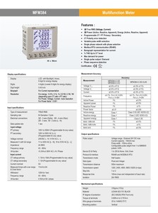 Compteur multifonction LCD Selec MFM384-C-CE avec communication RS485 - Product Image 4