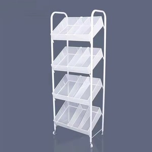 Exhibidor de Suelo de Doble Cara, Resistente, de Hierro Pulido, para Supermercados, Tiendas de Conveniencia y Comercios Minoristas - Product Image 3