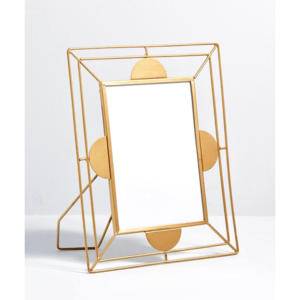 Cadre photo flottant en métal doré, rectangulaire, en verre transparent, fait main, support de table pour fleurs et œuvres d'art - Product Image 5