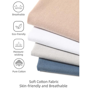 Men's Formal Knitted T-Shirt, Polyester Cotton Blend O-<b>Neck</b> Short Sleeve Tops, Anti-Pilling Breathable Tee - Product Image 5