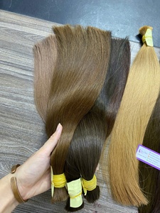 Cabello Humano Virgen Remy de Color, 100g, Grado Remy, Cutícula Alineada, Doble Trama, Vietnamita, para Extensiones de Cabello y Pelucas, Decolorado - Product Image 3