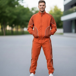 Custom Clothing Windbreaker <b>Jacket</b> and Nylon <b>Track</b> Pants Detachable Zip up Nylon Sweatsuit Set <b>Men</b> Windbreaker Tracksuit - Product Image 3