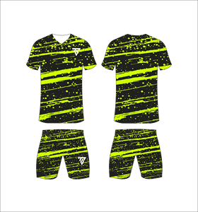 Custom Sublimated Purple Geometric Soccer Jersey Set <b>Men</b> V-Neck Short Sleeve Moisture Wicking Athletic Fit All Seasons - Product Image 3