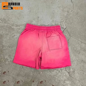 Pantalones Cortos Deportivos Casuales de Felpa Francesa con Logotipo Personalizado, Talla Grande, Holgados, Unisex, de Algodón, con Cintura Elástica, para Hombre - Product Image 3