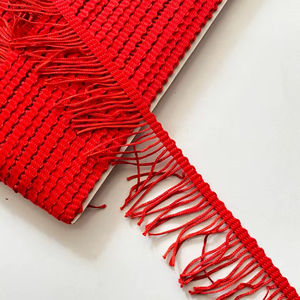 10cm Satin Polyester Dance Skirt Dress with 4in Tassel Lace <b>Fringe</b> Trim Colorful for Garments Bags Decorative <b>Curtains</b> - Product Image 4