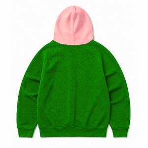อัลฟ่า |   คาปา |   เสื้อฮู้ดซิปผู้หญิง Alpha สีแทน แต่งฮู้ดตัดสี ซิปยาว แขนยาว ปักลายตัวอักษรกรีก เสื้อสเวตเชิ้ตลำลอง - Product Image 4