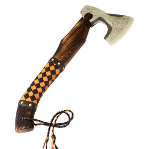 บูร์ราค์ คัสตอม 19 นิ้ว คัตตาร์เบียร์เดดทอมาฮอว์ก ทำมือจากเหล็กกล้าคาร์บอน ด้ามไม้โรสวูด สำหรับงานอุตสาหกรรม กิจกรรมกลางแจ้ง DIY ตั้งแคมป์ ล่าสัตว์ เหมาะสำหรับเป็นของขวัญวันพ่อ - Product Image 3