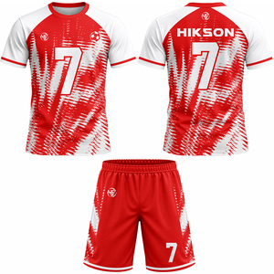 Uniforme de Fútbol Unisex al por Mayor, Personalizable, de Alta Calidad, Transpirable, Talla Grande, Manga Corta - Product Image 3