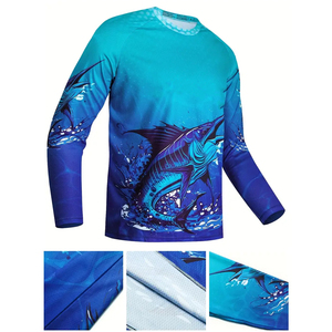 Camiseta de Pesca para Hombre con Diseños Modernos, Logotipo Personalizado, Color Personalizable, Transpirable, Cómoda, Material de Alta Calidad - Product Image 2