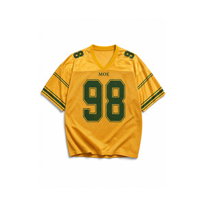 Maillot de football américain surdimensionné personnalisé de haute qualité, unisexe, décontracté, pour l'été, en polyester respirant, tenue d'équipe, vente en gros - Product Image 2